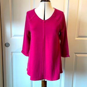 Soft surroundings NWT sweater top with keyhole detail on back